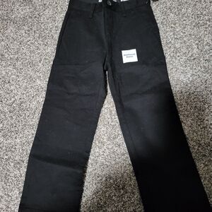 New Old Navy Black Straight Leg Built In Flex Pants Boys Size 5
